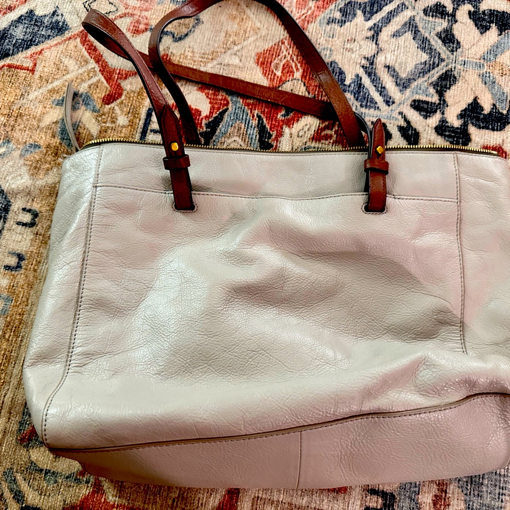 Fossil tote with matching wallet